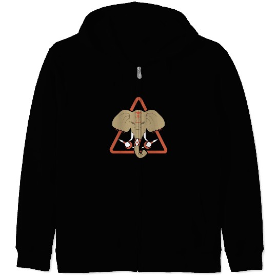 Carthage elephant Zip Hoodies