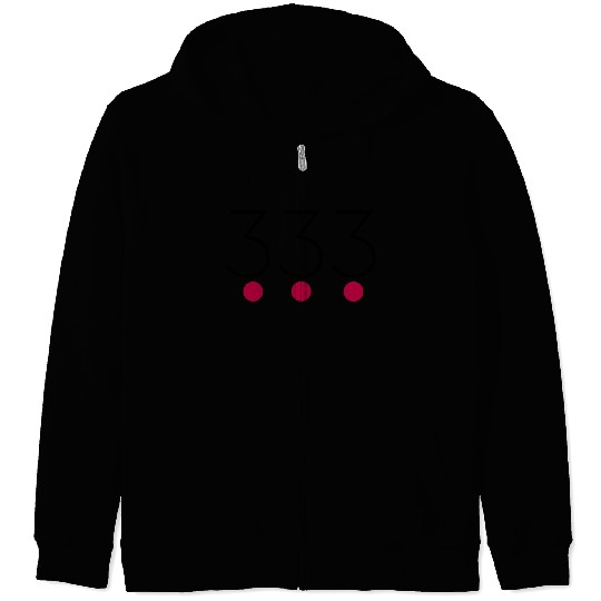 Angel Number 333 Zip Hoodies
