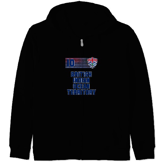 British Indian Ocean Territory Zip Hoodies