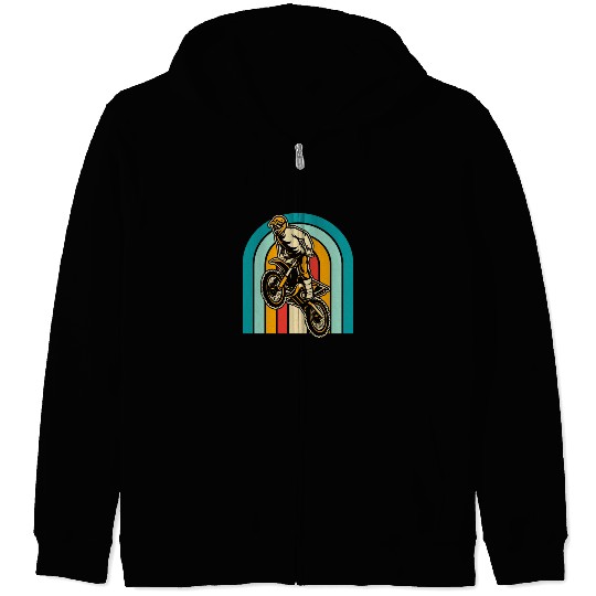 Dirt Bike Mx Motocross Supermoto Zip Hoodies
