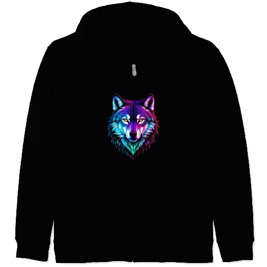 Alpha Wolf Zip Hoodies