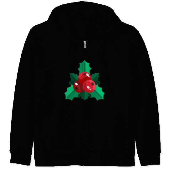 mistletoe christmas Zip Hoodies
