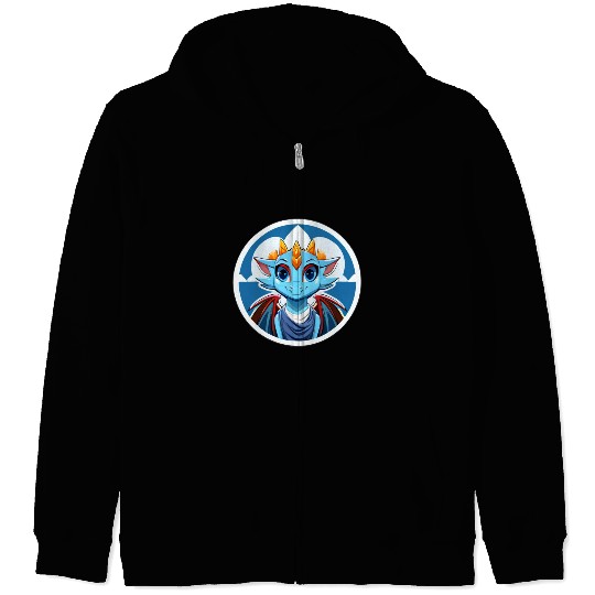 Cutie-Dragons, Cute And Adorable Cartoon Dragon! Zip Hoodies