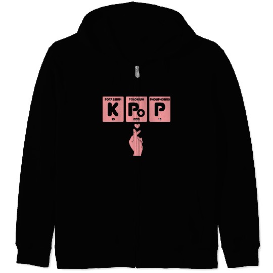 K-Pop Fan Gift Korean Pop Music Zip Hoodies