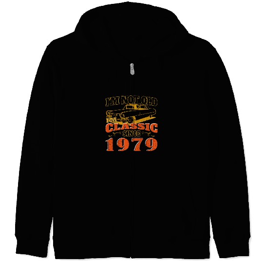 Vintage car 1979 vintage birthday present Zip Hoodies