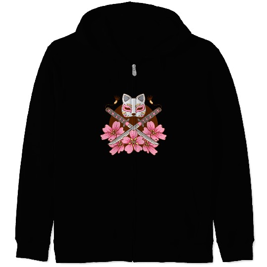 kawaii cat anime japanese retro men women Zip Hoodies