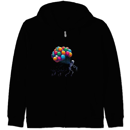 skeleton celebration Zip Hoodies
