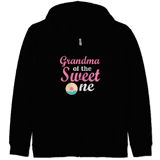 Grandma of the Sweet One Zip Hoodies