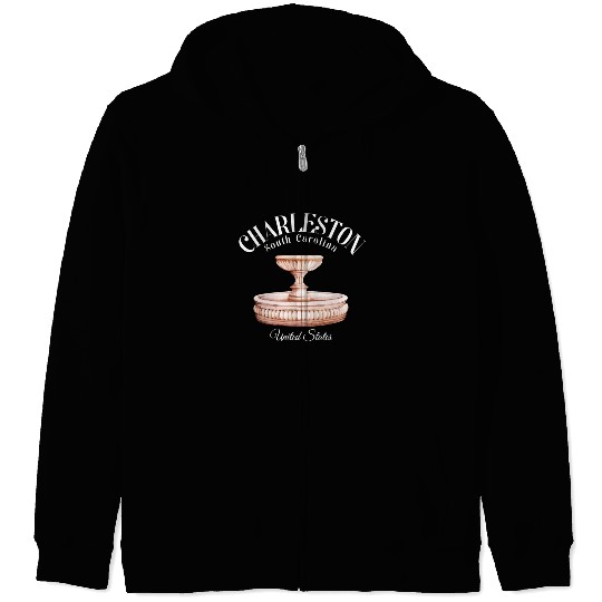 Charleston South Carolina Zip Hoodies