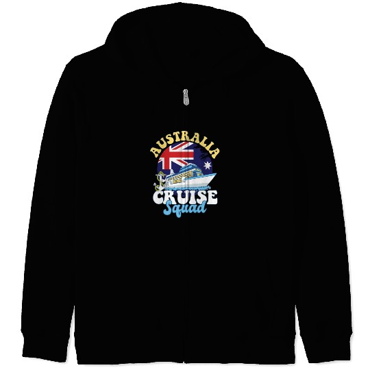 Australia Cruise Squad Family Vacation Trip Zip Hoodies
