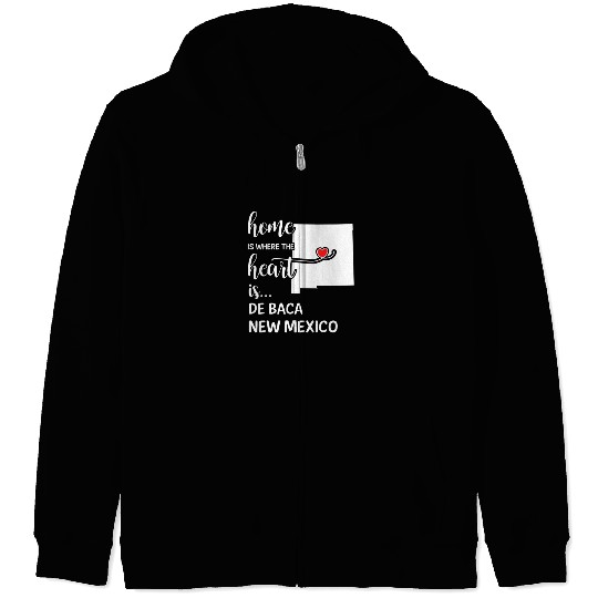 De Baca County New Mexico Is Where My Heart Is Zip Hoodies