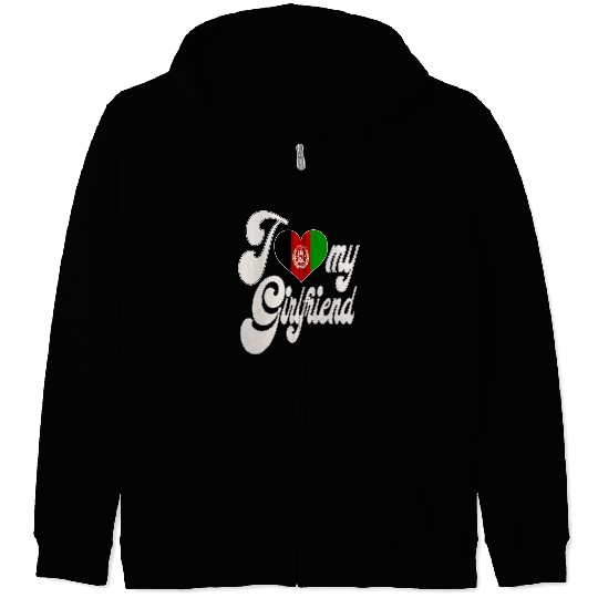 AfghanI Love My Afghanistan Girlfriend Zip Hoodies