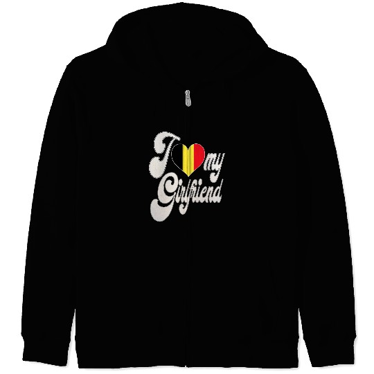 BelgiumI Love My Belgian Girlfriend Zip Hoodies