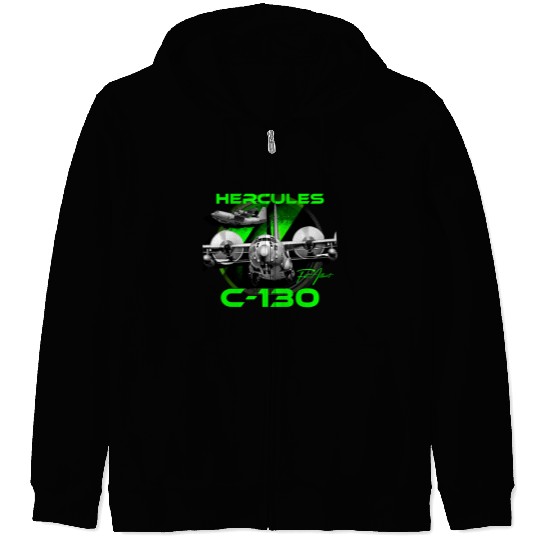 C-130 Hercules Military Aircraft Zip Hoodies