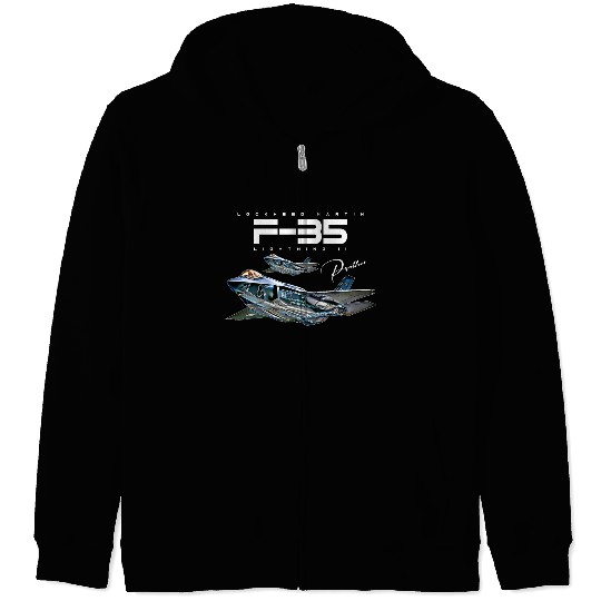 Lockheed Martin F-35 Lightning II Zip Hoodies
