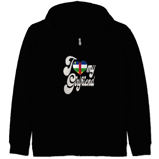 CAI Love My Central African Girlfriend Zip Hoodies