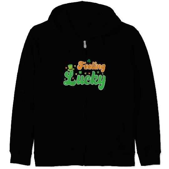 Feeling Lucky St. Patrick's Day Zip Hoodies