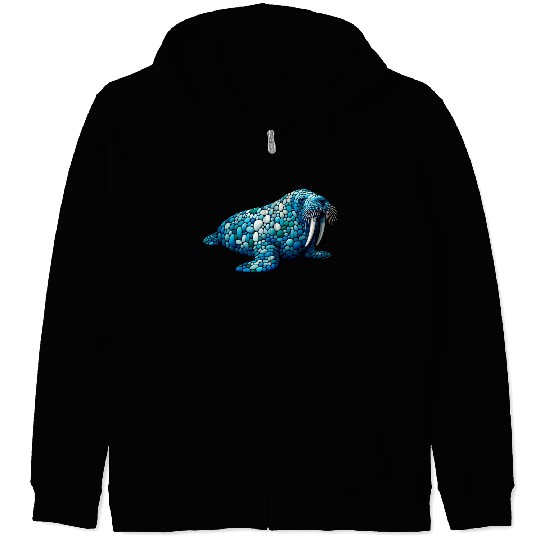 Serene Seas Walrus Zip Hoodies