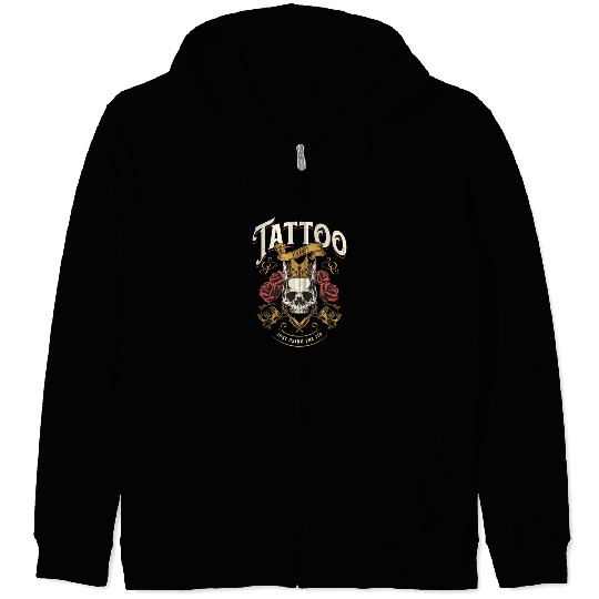 Tattoo Therapy Just Using The Tip Zip Hoodies