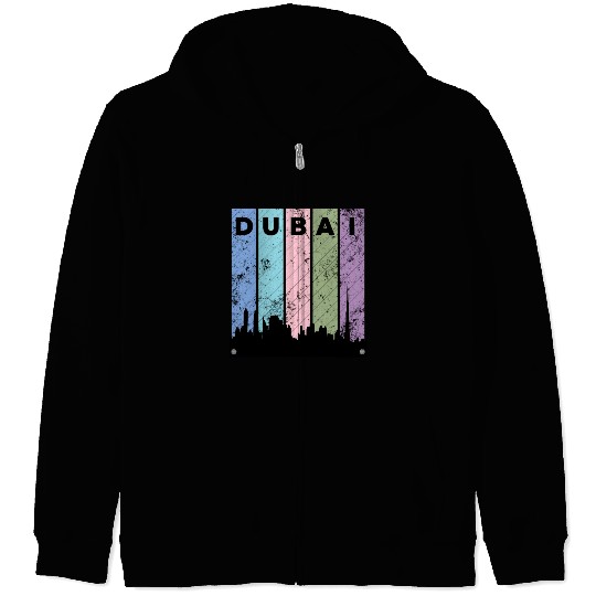 Dubai Love City Zip Hoodies