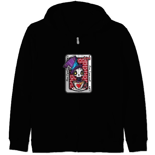 Mad Hatter Zip Hoodies