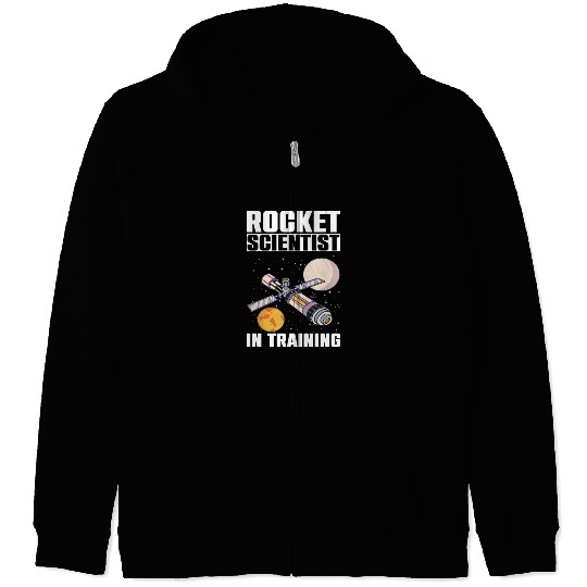 Rocket Scientist Studied Science In Training Zip Hoodies