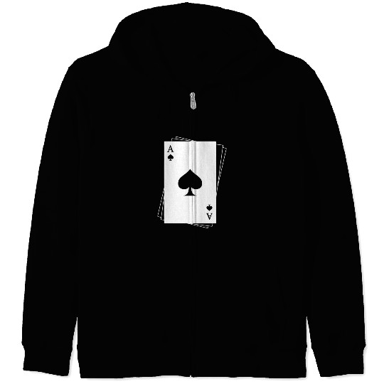 Ace of Spades Zip Hoodies