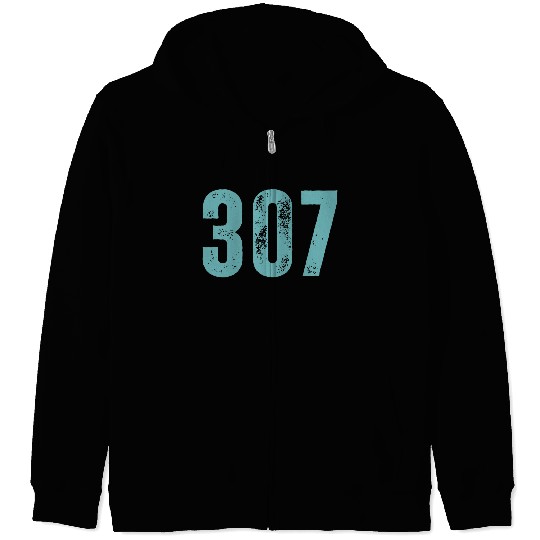 307 Area Code Wyoming Zip Hoodies