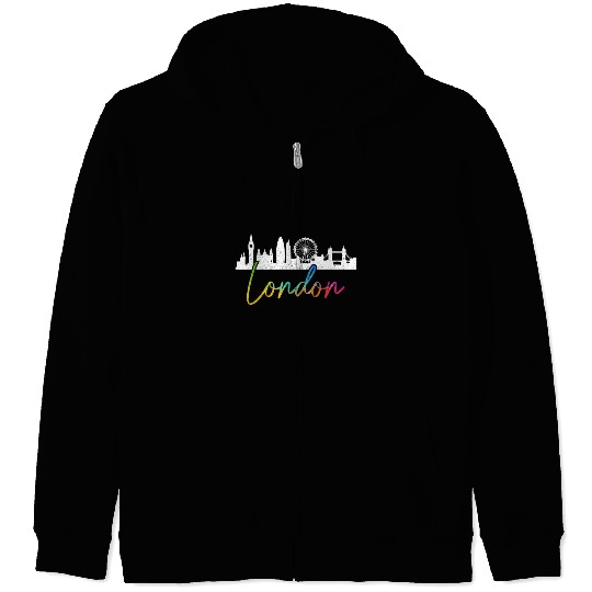 London England UK Souvenir Gift Zip Hoodies