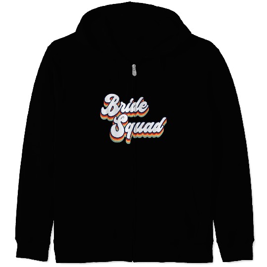 Bride Squad Bachelorette Party Zip Hoodies