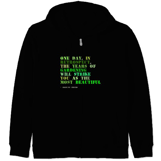 Plant sayings fake sigmund freud quote Zip Hoodies