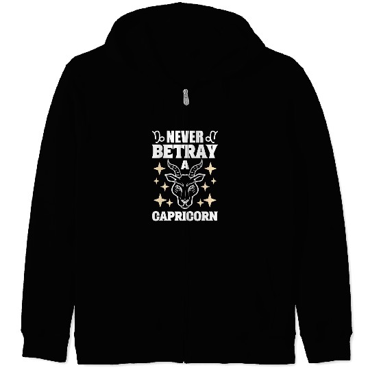 Capricorn Zodiac Sign Tarot Card Reader Zip Hoodies
