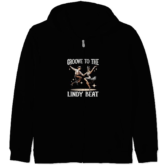 Lindy Hop Dancer Swinging Dancing Swing Dance Zip Hoodies