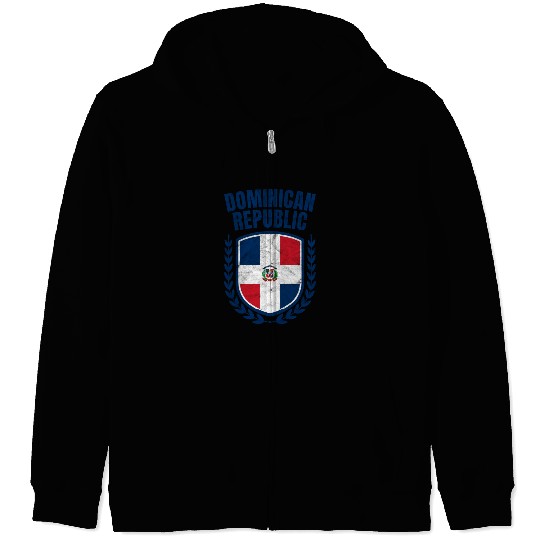 Dominican Republic Zip Hoodies
