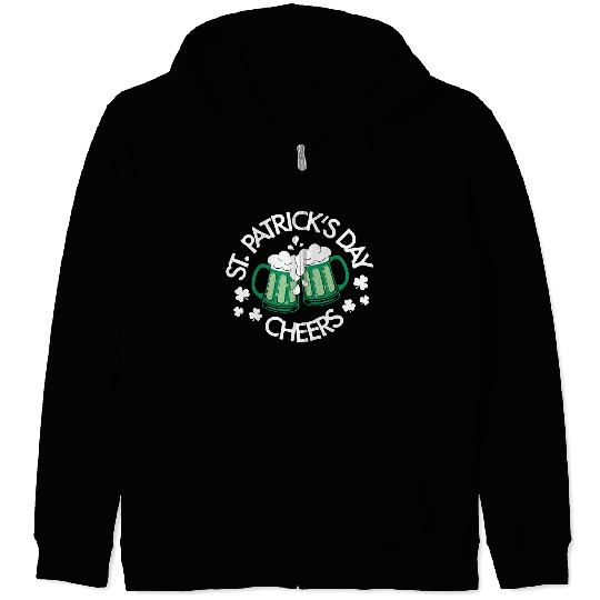St. Patrick's Day Cheers Irish Beer Zip Hoodies