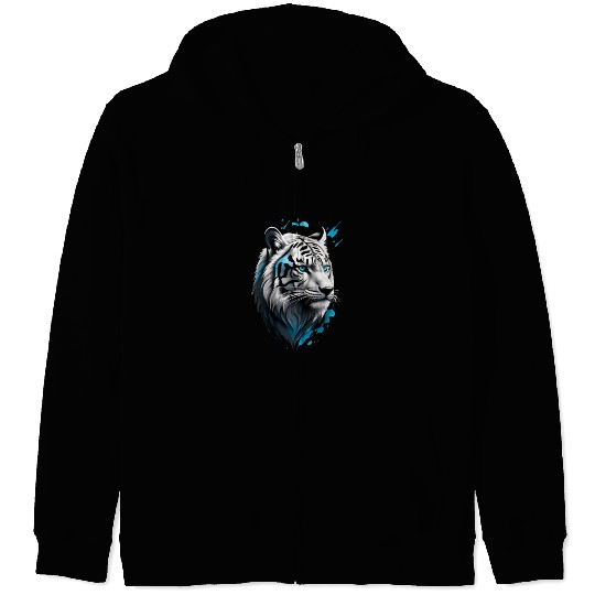 Tiger logo symbol Zip Hoodies