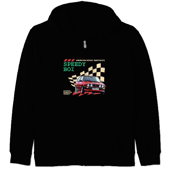 Speedy Boi - The fastest car in ChernaRussia! Zip Hoodies
