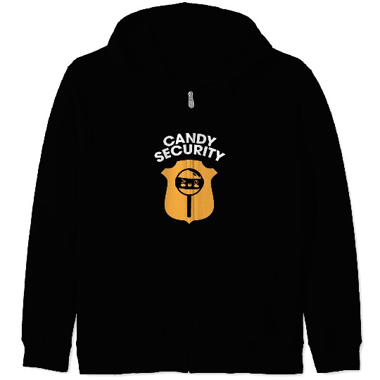 Candy Security Kids Parents Matching Birthday Zip Hoodies