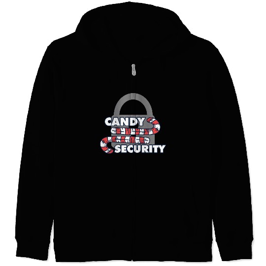 Candy Security Mom Dad Matching Birthday Costume Zip Hoodies
