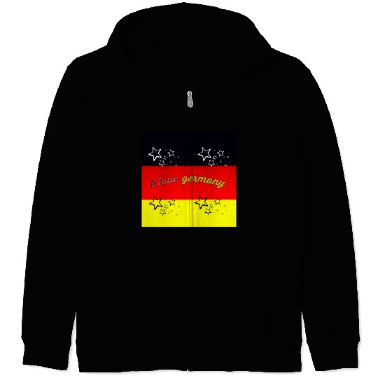 i love germany Zip Hoodies