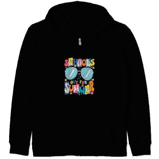 School's Out For Summer Teacher Life Zip Hoodies