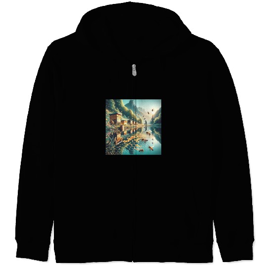 Honey Harvest Reflections Sweet Nectar Zip Hoodies
