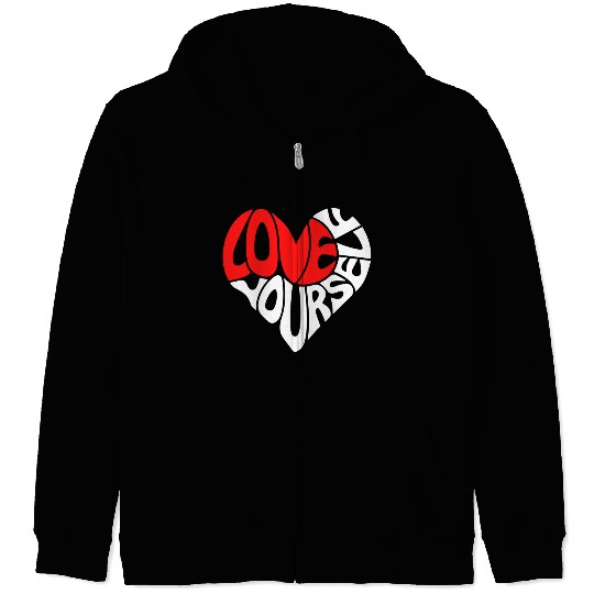 Self-Love Zip Hoodies - Embrace Yourself