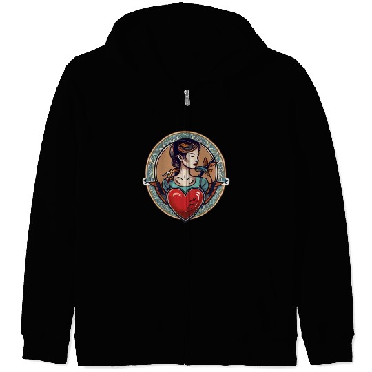 Traditional Tattoo-Inspired Zip Hoodies Designs