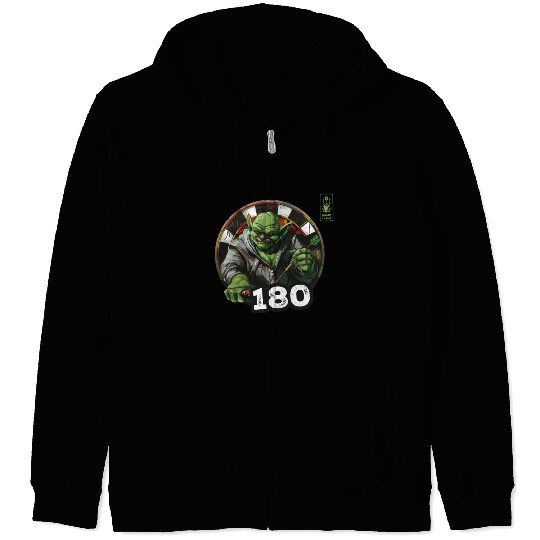 Darts 180 Green Game Champ Dart - Dart Team Zip Hoodies