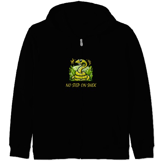 No step on snek Zip Hoodies