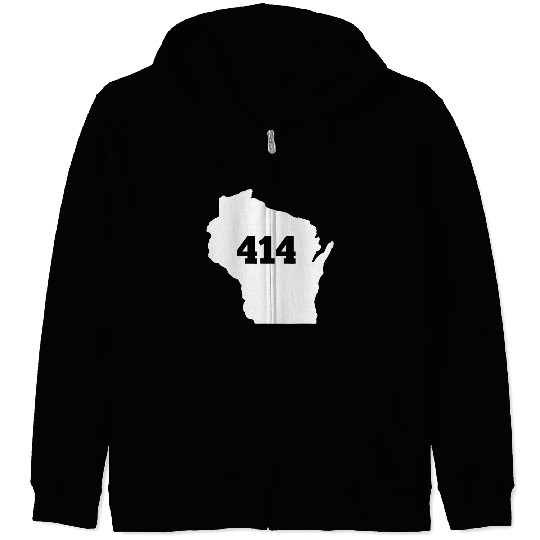 Wisconsin 414 Area Code Zip Hoodies