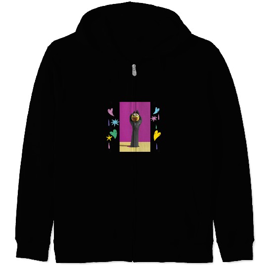 Creative and Humorous Illustration Design Zip Hoodies