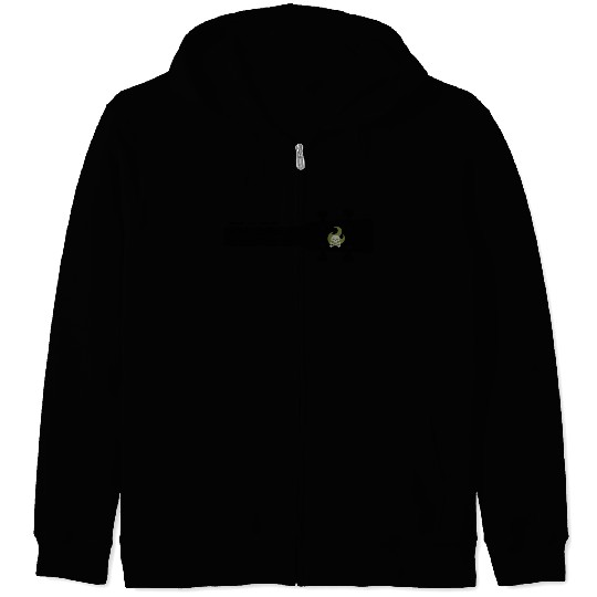 Jeffrey Thomas Black Ukulele Zip Hoodies