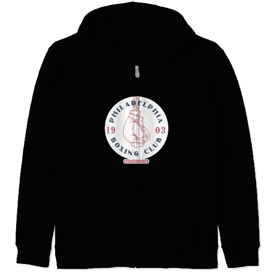 Philadelphia Boxing Club 1903 Sticker Zip Hoodies